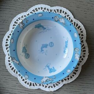 HARUKA 🐰 JAPAN 🇯🇵 Playful Dolphin 🐬 💦 Motif Children Small Bowl